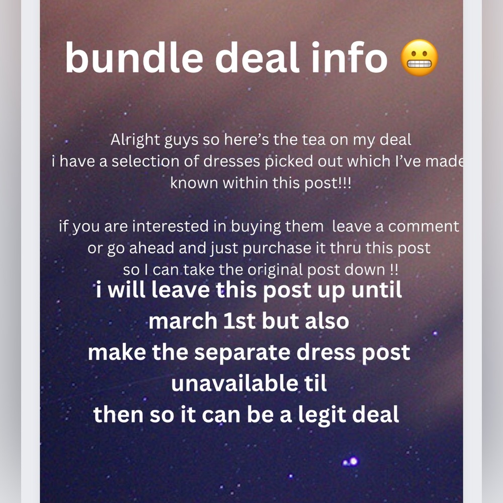 DRESS BUNDLE DEAL